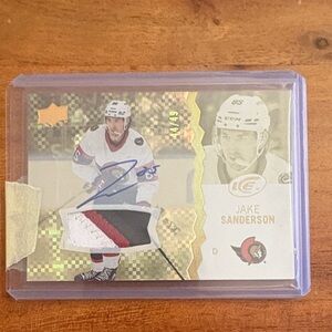 Signed Jake Sanderson Autograph Patch Hockey Card - Multi-Color /49